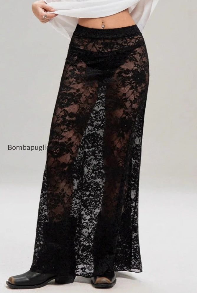solid-color-lace-bodycon-high-waist-skirt