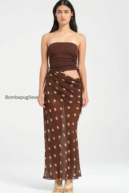sexy-strapless-polka-dot-patchwork-slim-maxi-dress