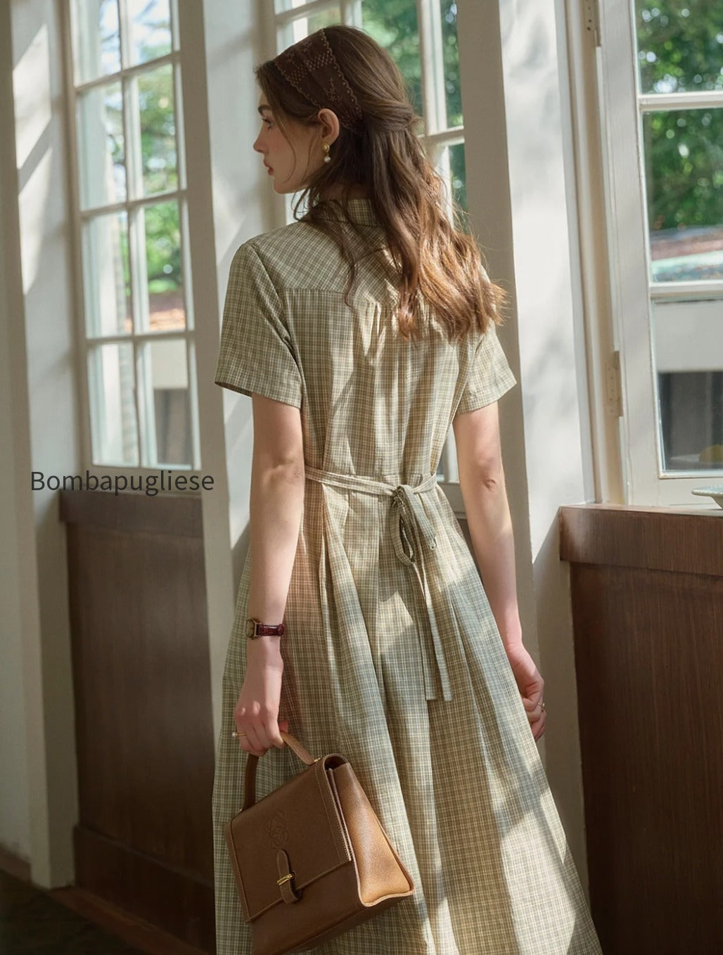 elena-v-neck-lapel-plaid-dress
