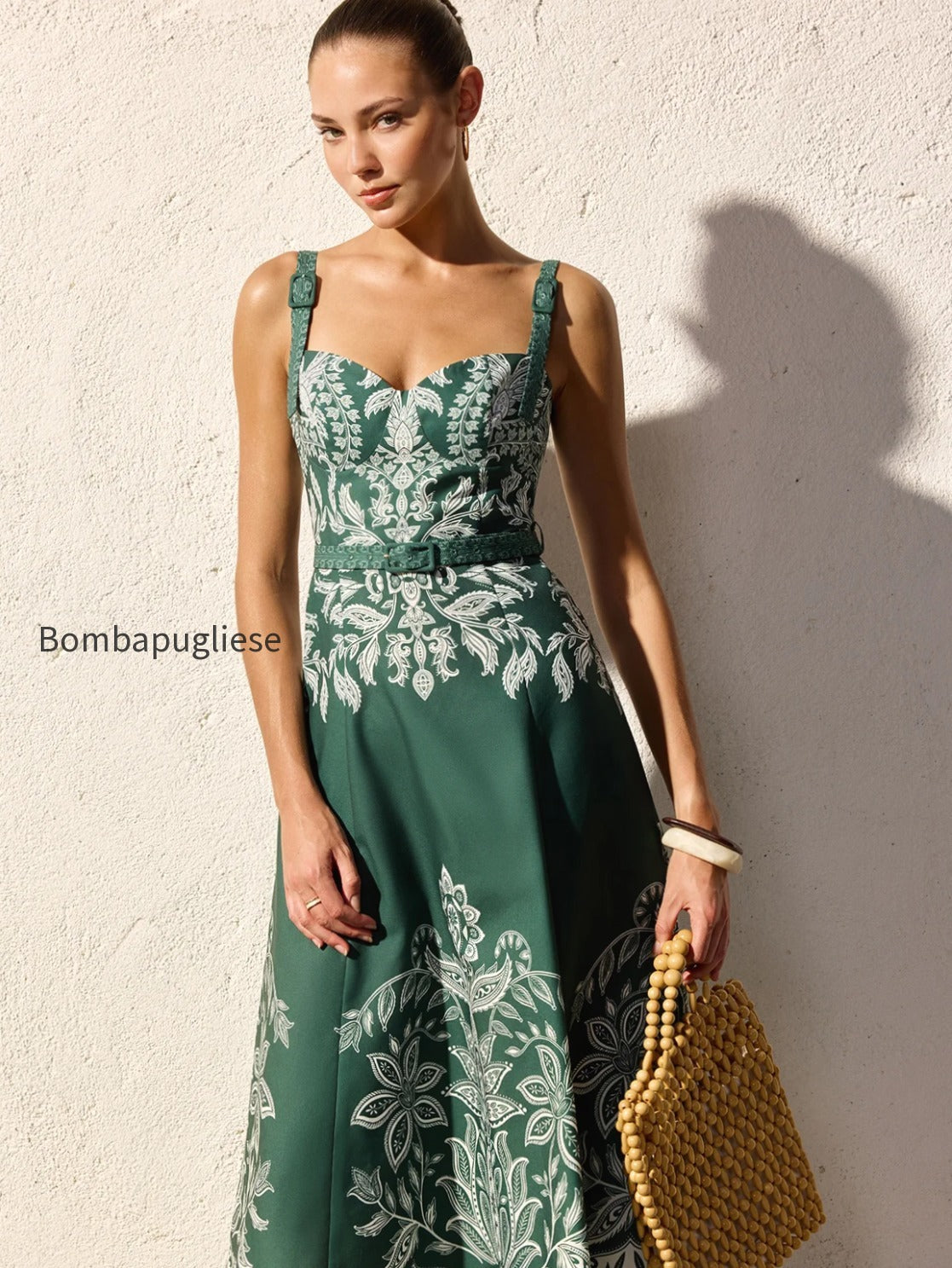 baroque-floral-print-belted-cami-maxi-dress