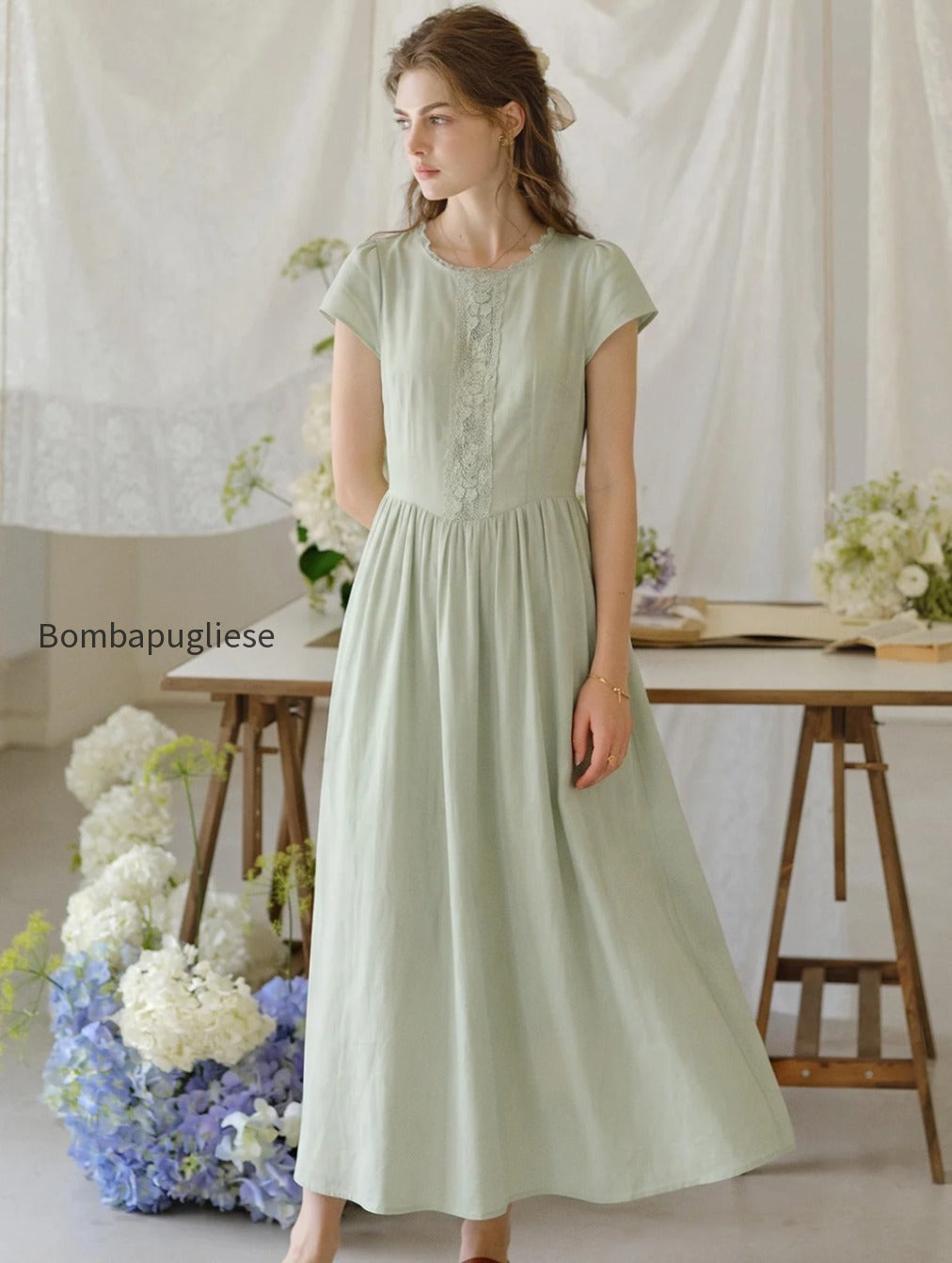 malia-round-neck-lace-embroidered-100-cotton-dress-green