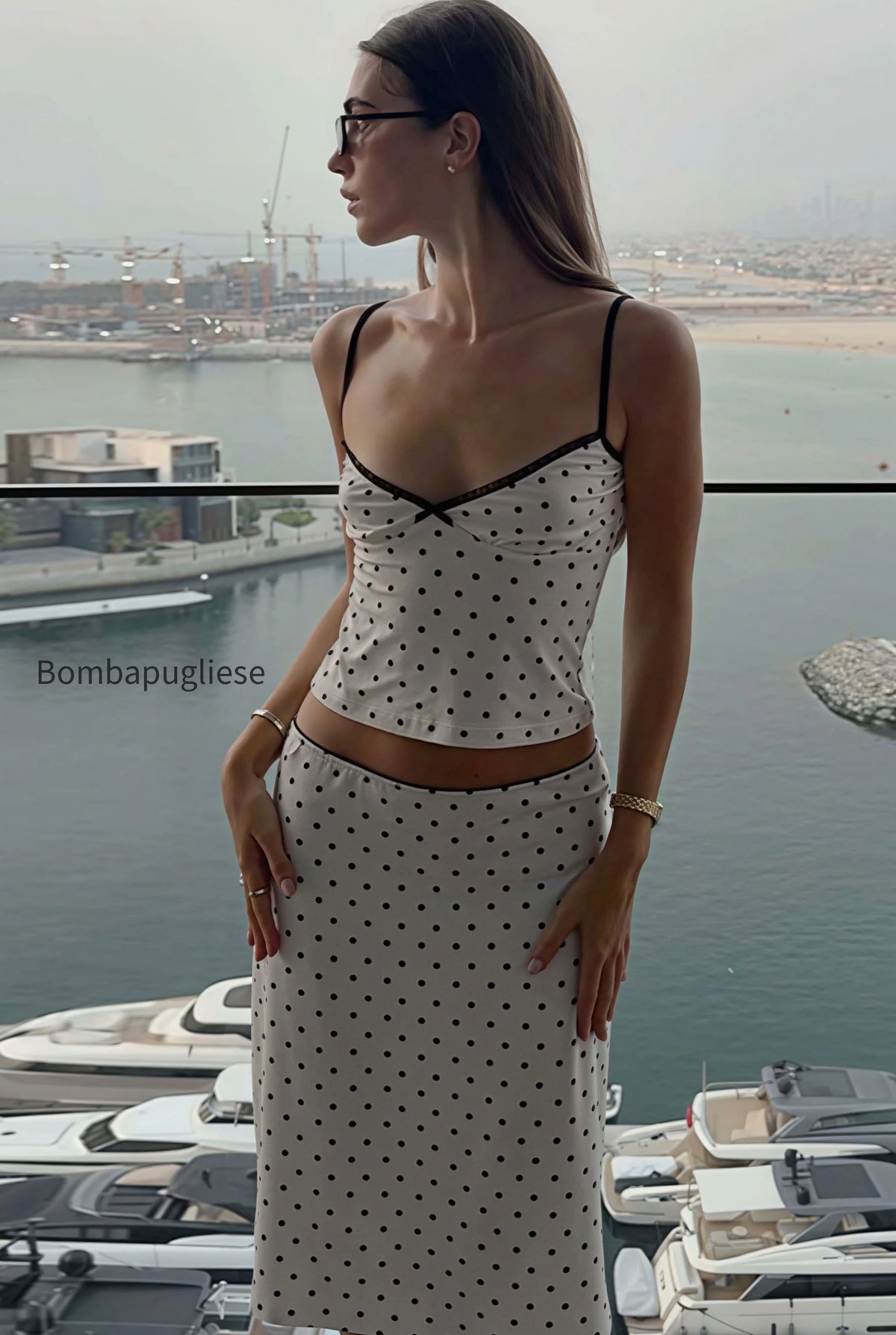 sexy-polka-dot-cami-fitted-skirt-set