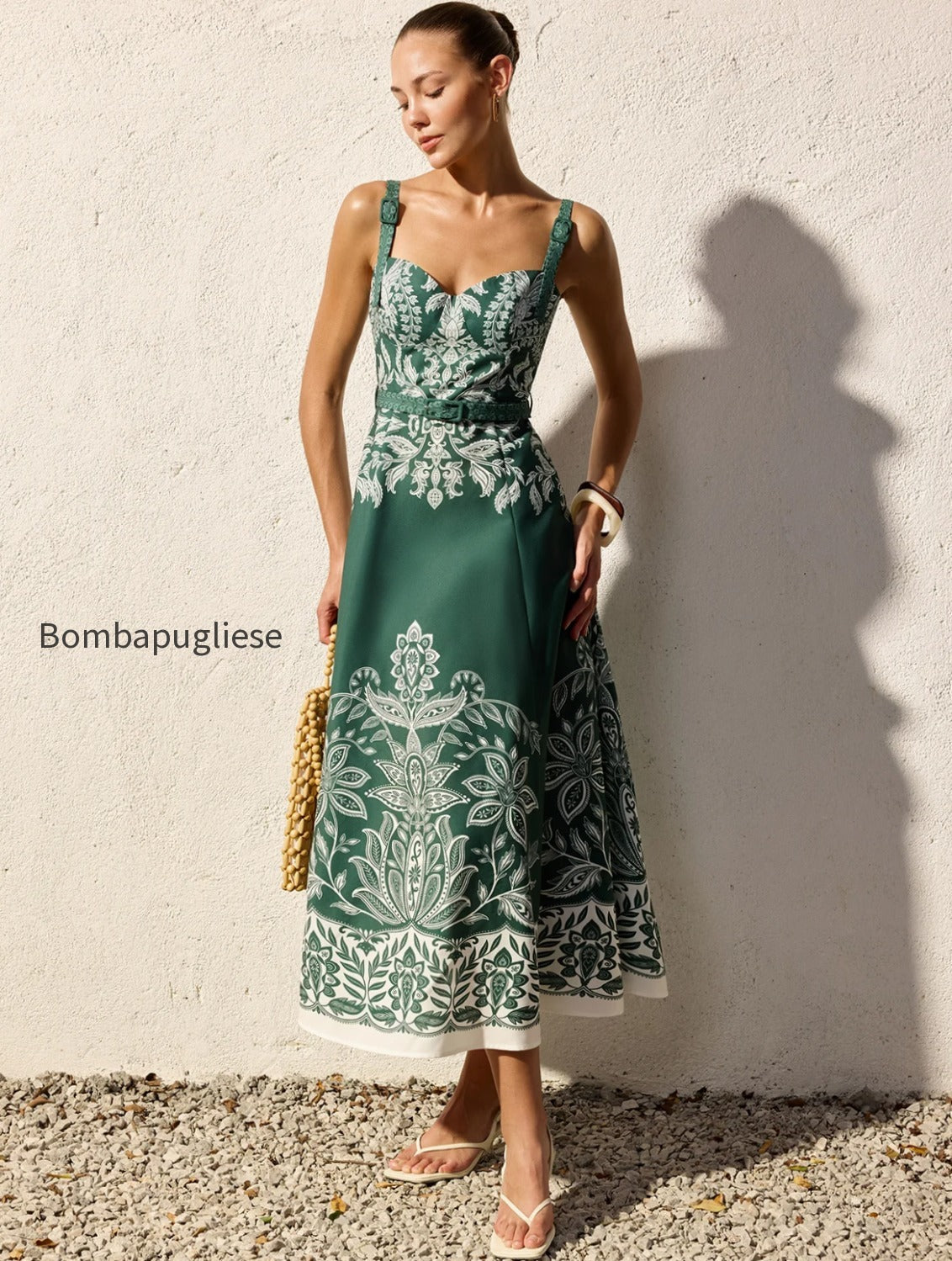 baroque-floral-print-belted-cami-maxi-dress