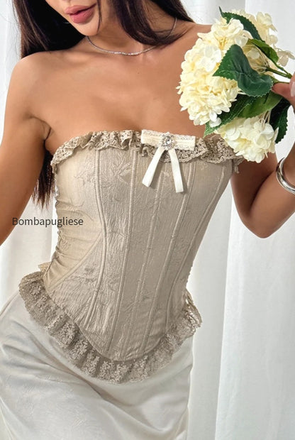 lace-ruffle-trim-boned-strapless-corset-sexy-blouse