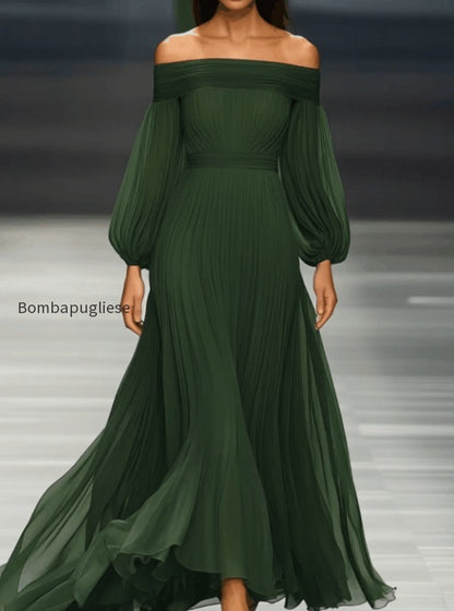 off-shoulder-green-chiffon-maxi-dress-hn7g