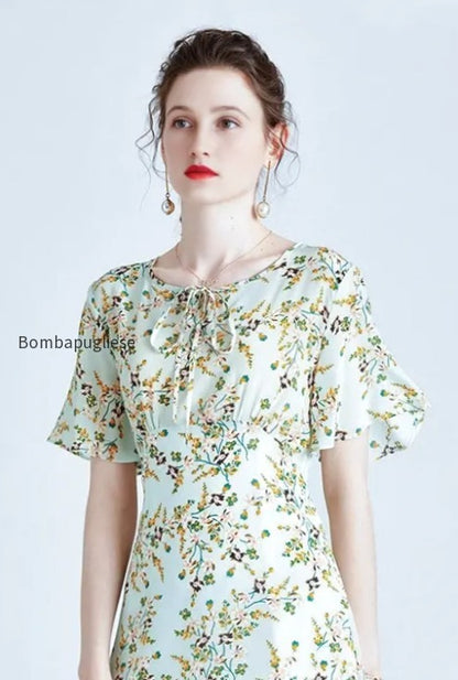 100-mulberry-silk-short-sleeve-floral-midi-dress