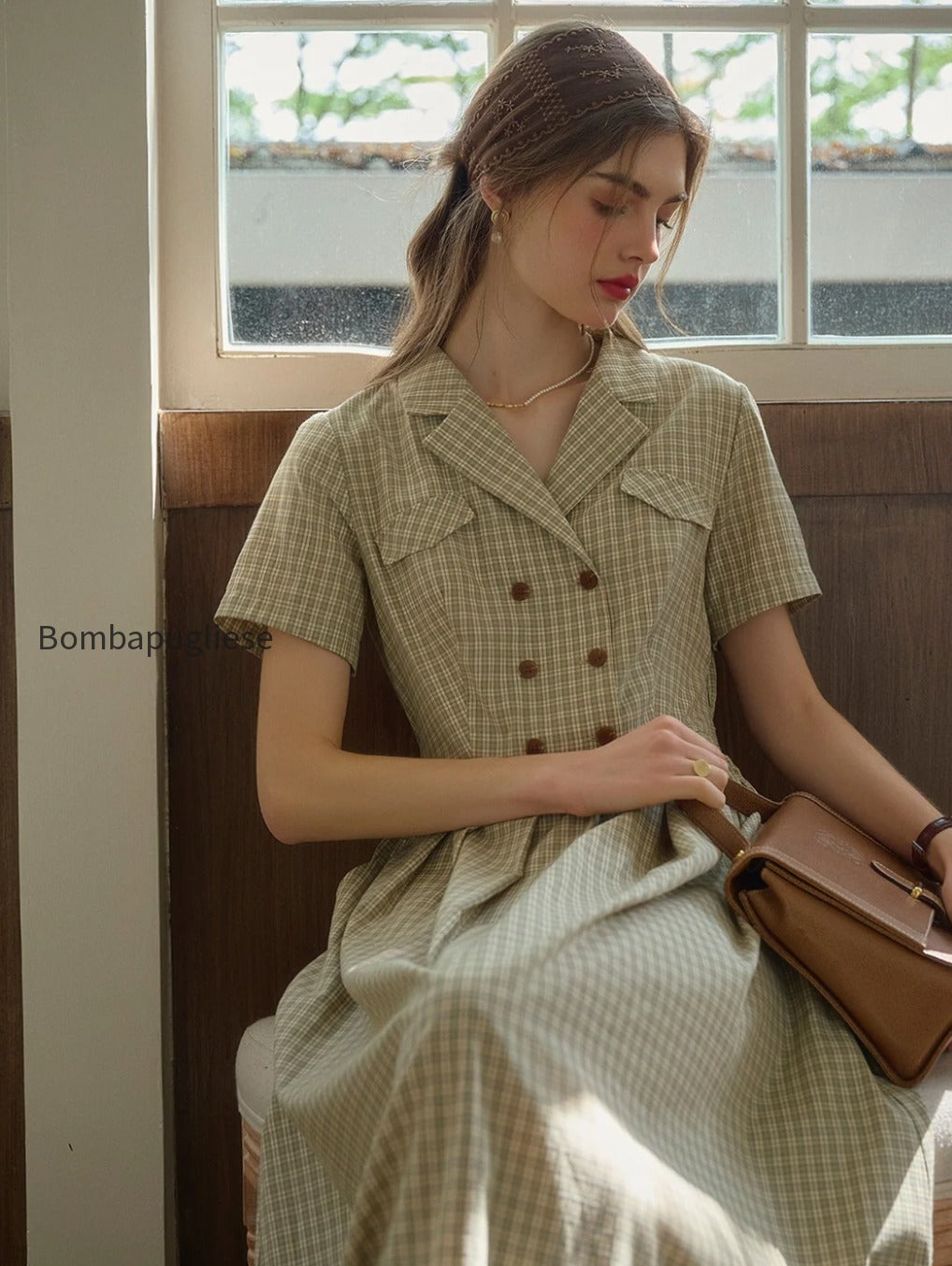 elena-v-neck-lapel-plaid-dress